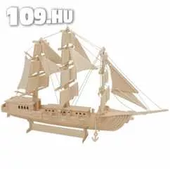 Európai hajó (natúr) 3D Puzzle